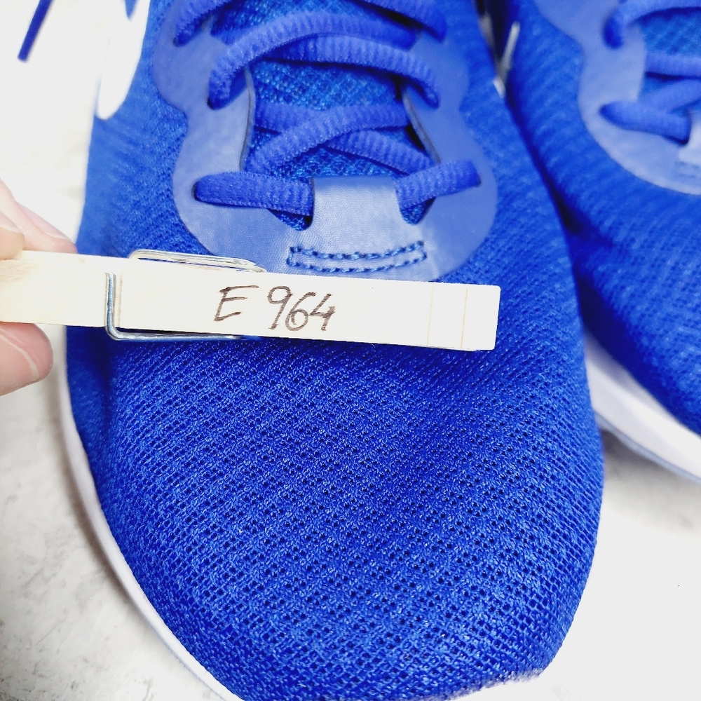 NEW Nike Revolution Boys Shoes Trainers Blue - White Sneakers E964 - Picture 11 of 11